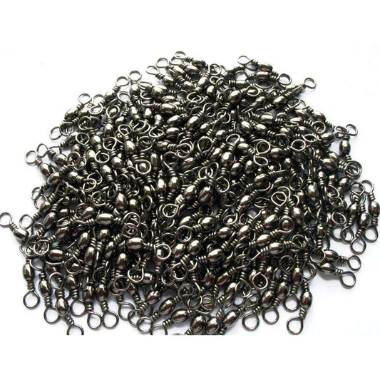 100 x High Quality Fishing Barrel Swivels Size 4#,Fishing Hooks Tackle - Bait Tackle Direct